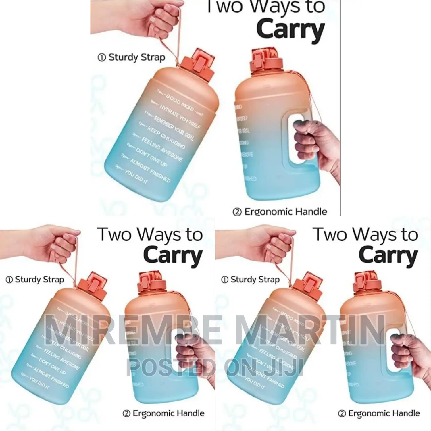 Travel Big Water Bottle