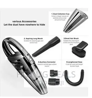 Rechargeable Cordless Wet And Dry Vacuum Cleaner- Grey/Black