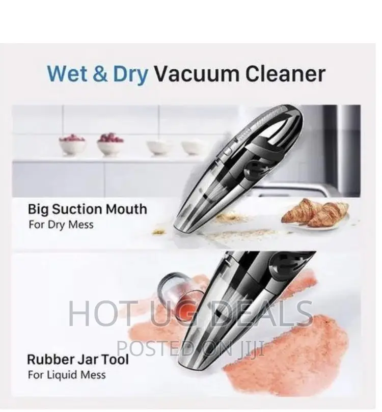 Rechargeable Cordless Wet And Dry Vacuum Cleaner- Grey/Black