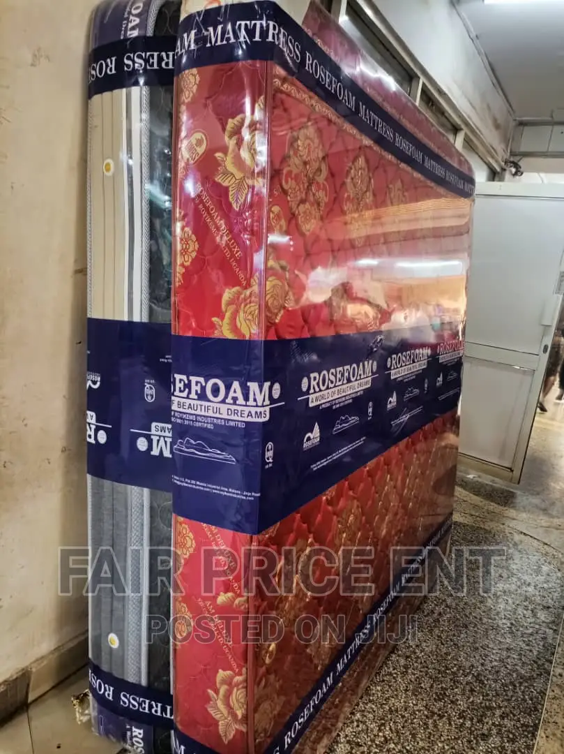 Mattress Rosefoam Quilted Density.6x6x8inches.( Red)