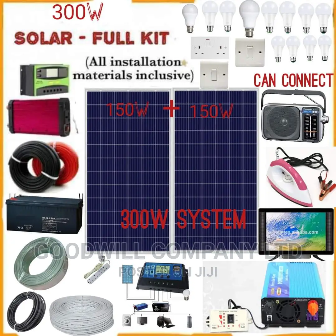 300w Solar System Full Kit / 300watts Solar Kit