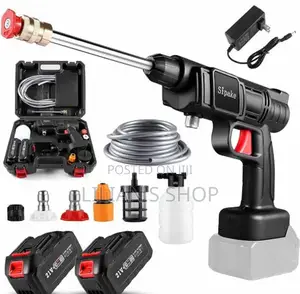 Rechargeable High Pressure Car Washer With 2 Batteries
