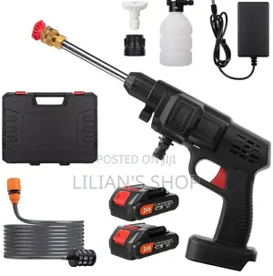 Rechargeable High Pressure Car Washer With 2 Batteries