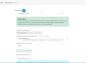 Company Name Reservation