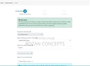 Company Name Reservation