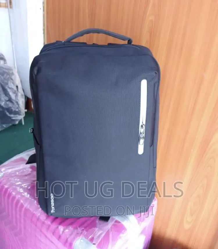 Ponasoo Travel Laptop Backpack Business Work Bags- Black