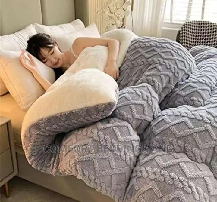 Velvet Bedcover Grey