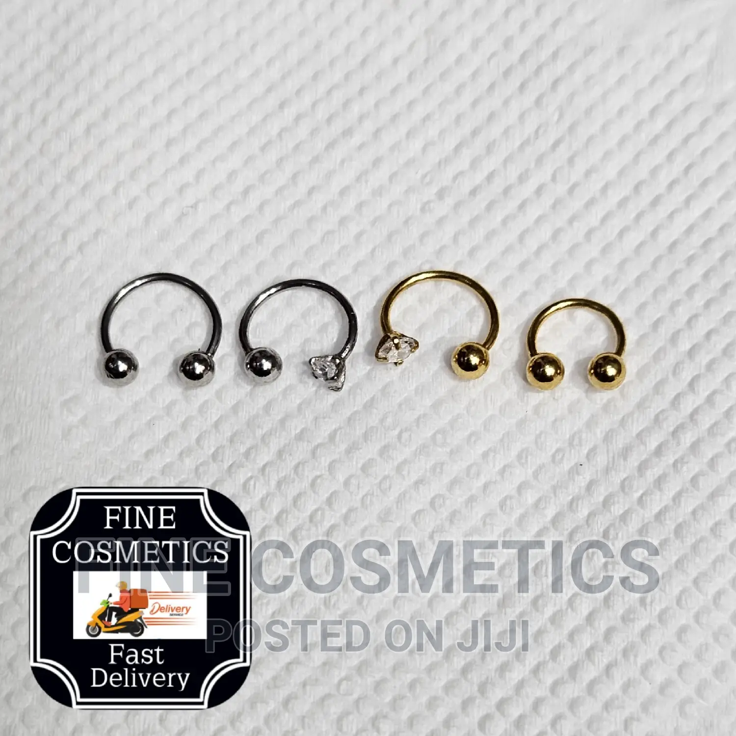 Crystal Nose Ring + Ball Hoop-sparkly Funcy Nosering Jewelry