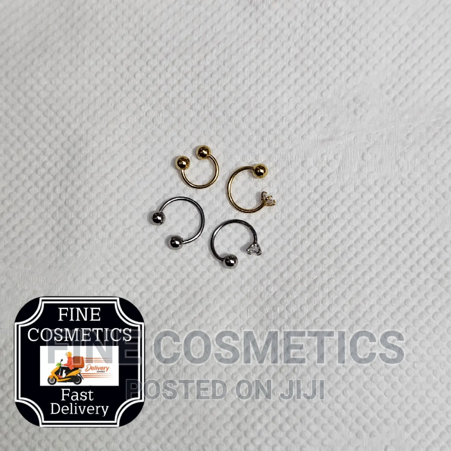 Crystal Nose Ring + Ball Hoop-sparkly Funcy Nosering Jewelry