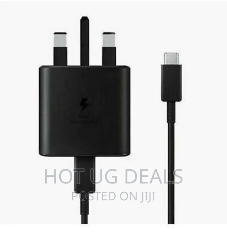 45w Samsung Galaxy C-c Fast Wall Charger - Uk Plug - Black