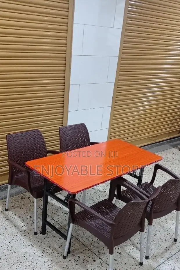 Plastic Chairs and Table