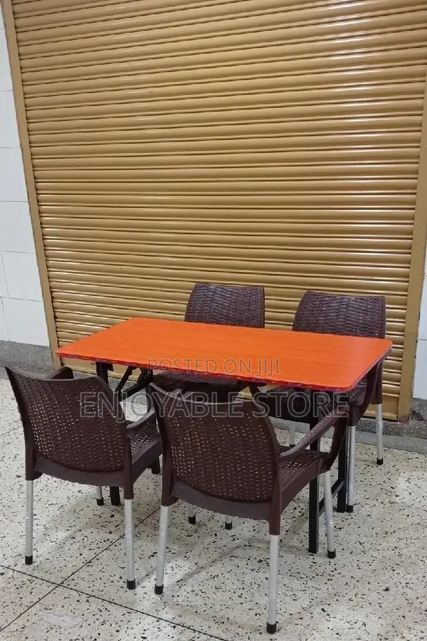 Plastic Chairs and Table