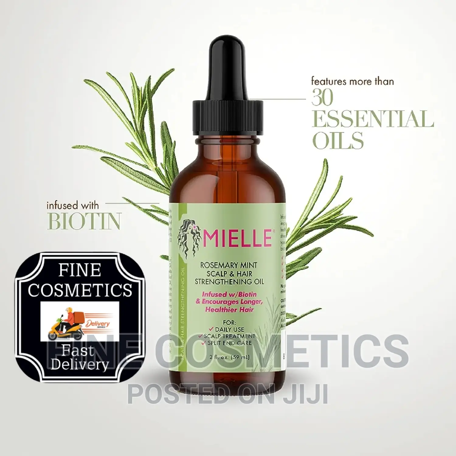 Mielle Rosemary Mint Scalp and Hair Strengthening Oil