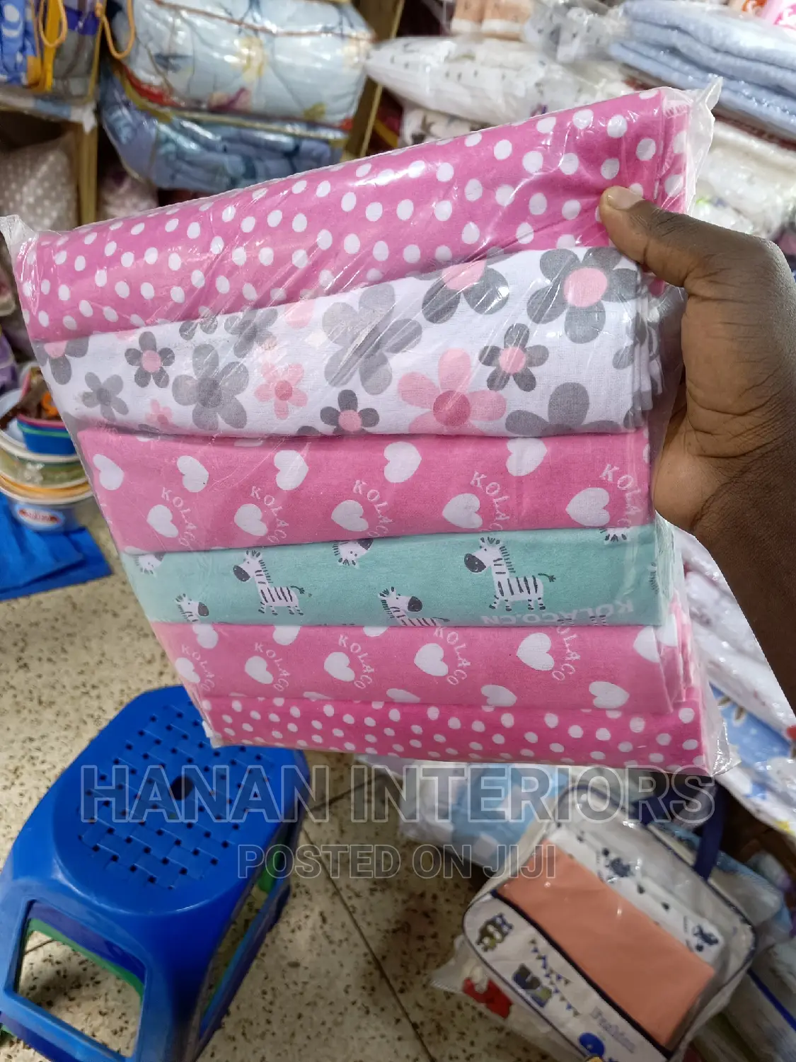 Baby Girl New Born Bedsheets 6pcs in a Set