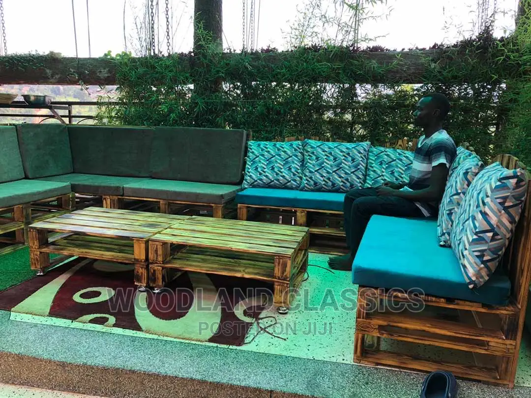 Pallet Patio Chair Set (10 Seater) in Nakawa Furniture, Woodland