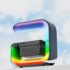 G Shaped Light Wireless Speaker Alarm Clock 15w