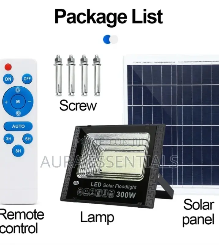 300 Watts Solar Flood Light