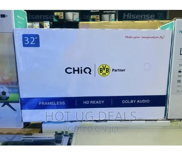 Chiq 32 Inch Frameless Digital Tv/ Free Wall Mount -black