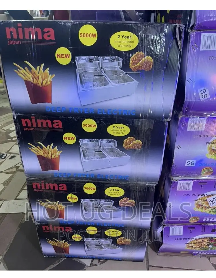 Nima 12 Litres Electric Commercial Deep Fryer - Silver