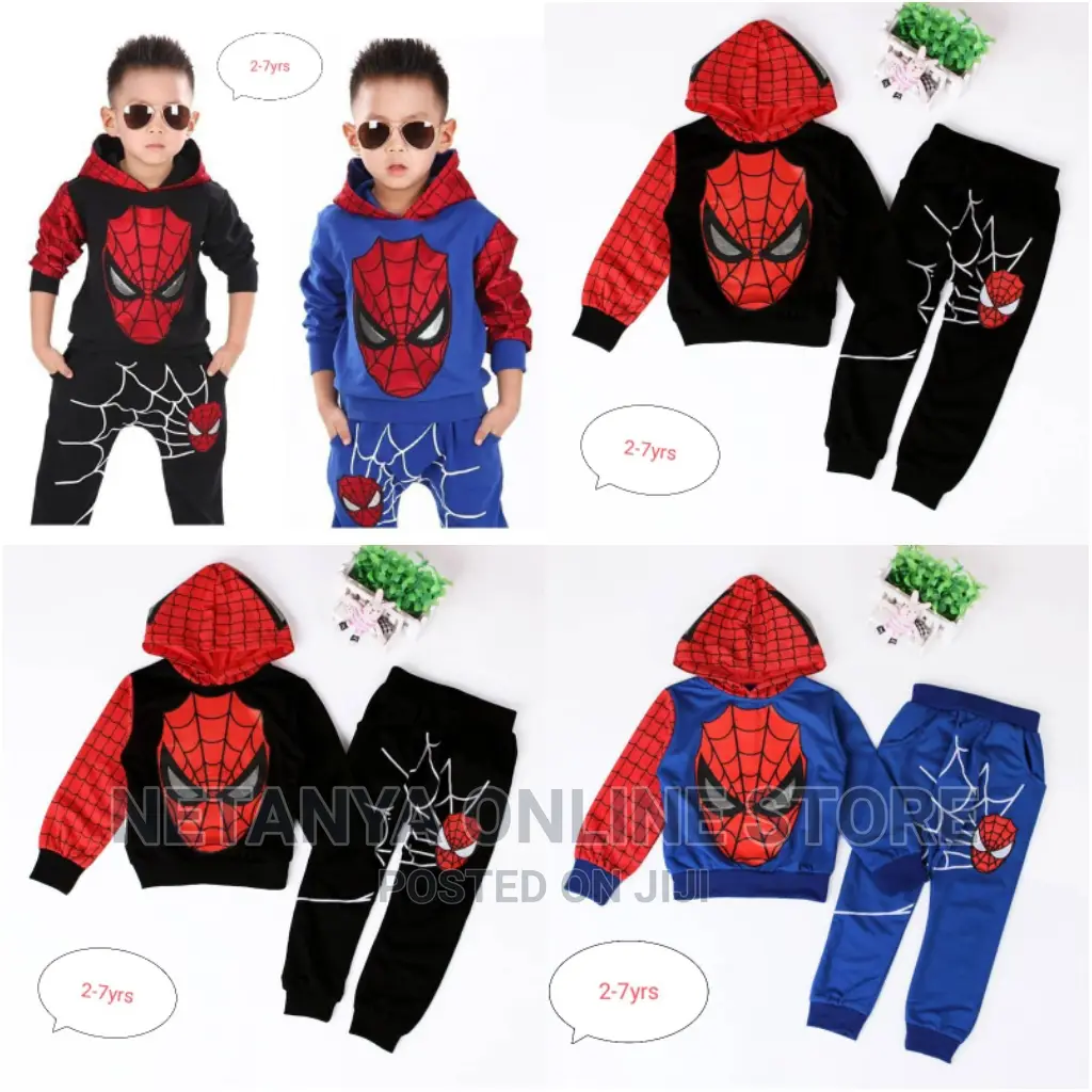 New Spiderman Character Kids Clothing Set
