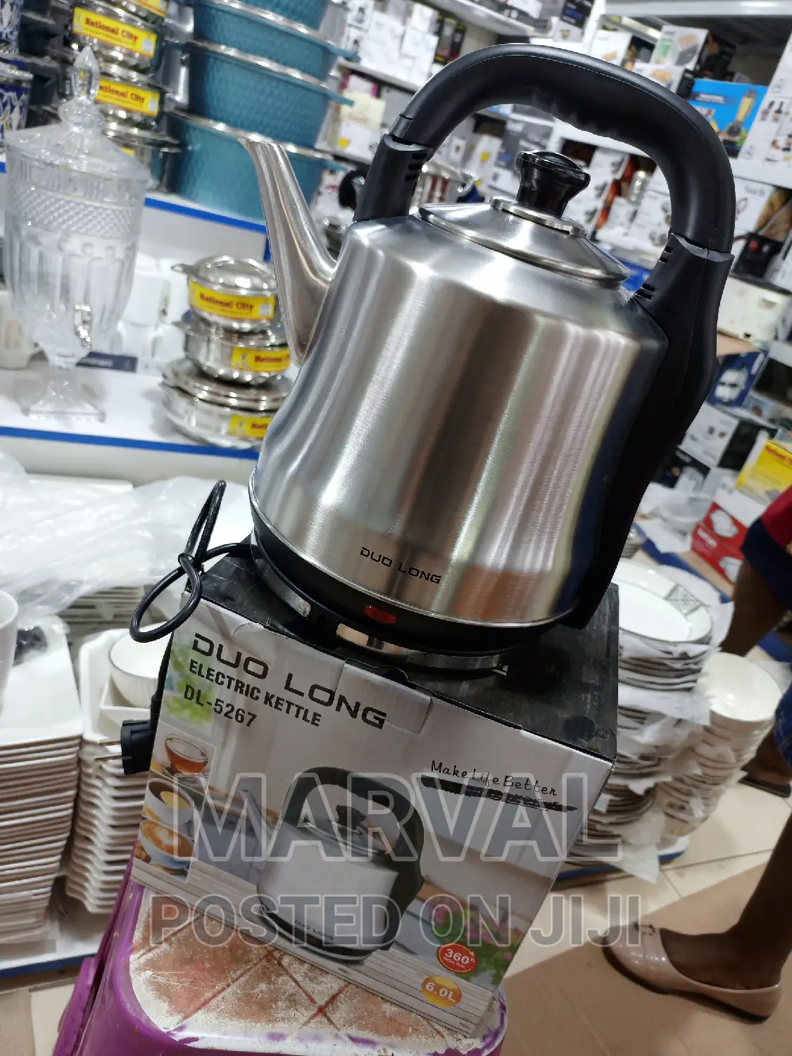 6L DUO LONG Electric Cordless Kettle