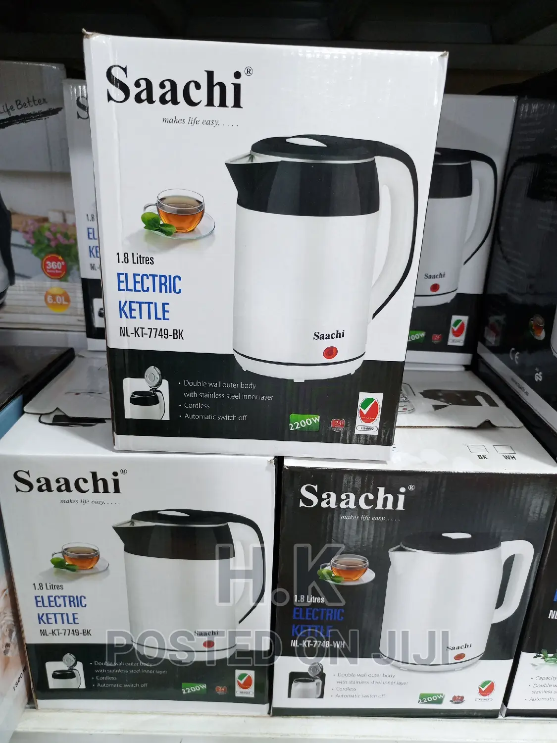 1.8L Saachi Cordless Kettle
