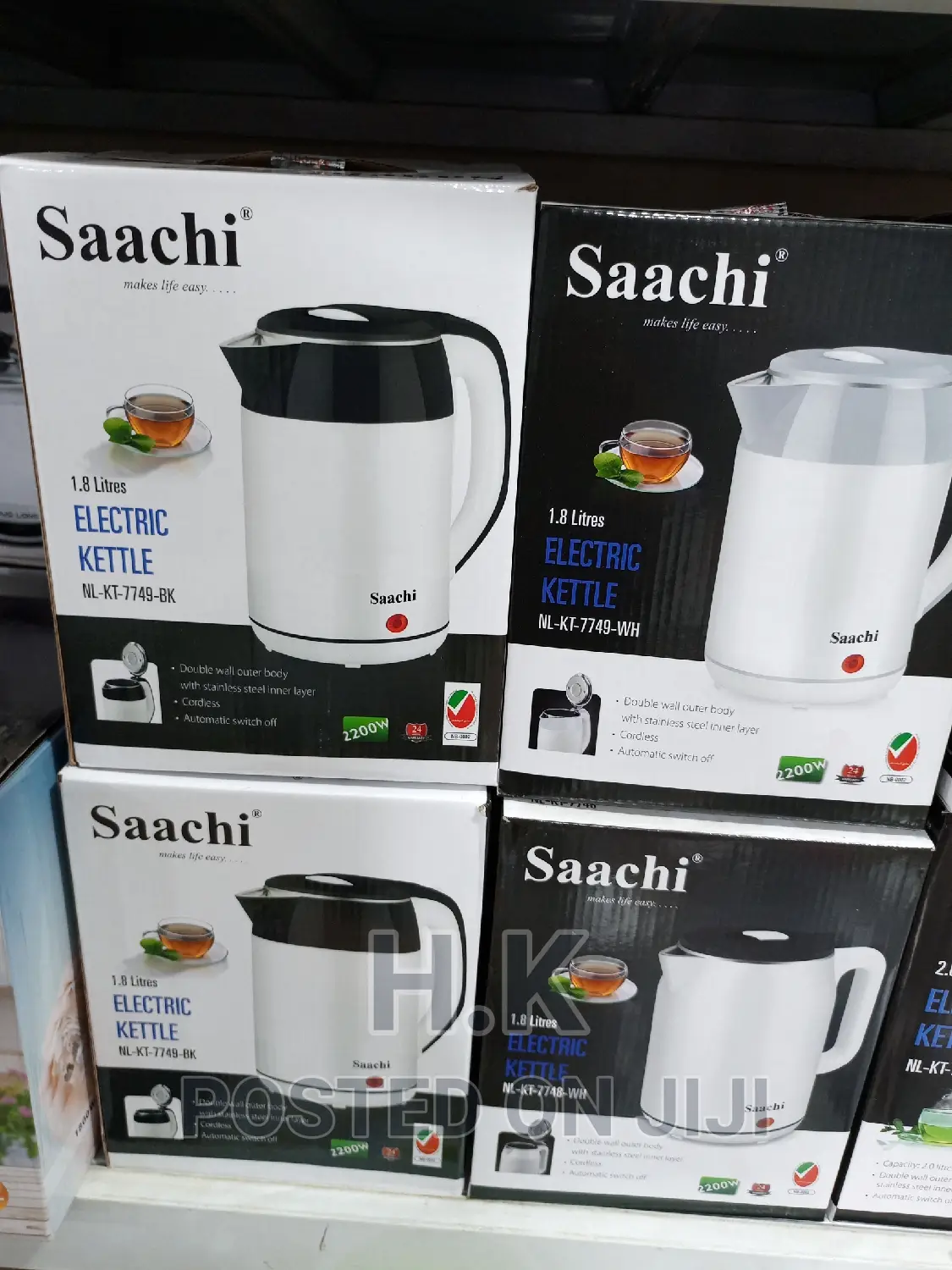 1.8L Saachi Cordless Kettle