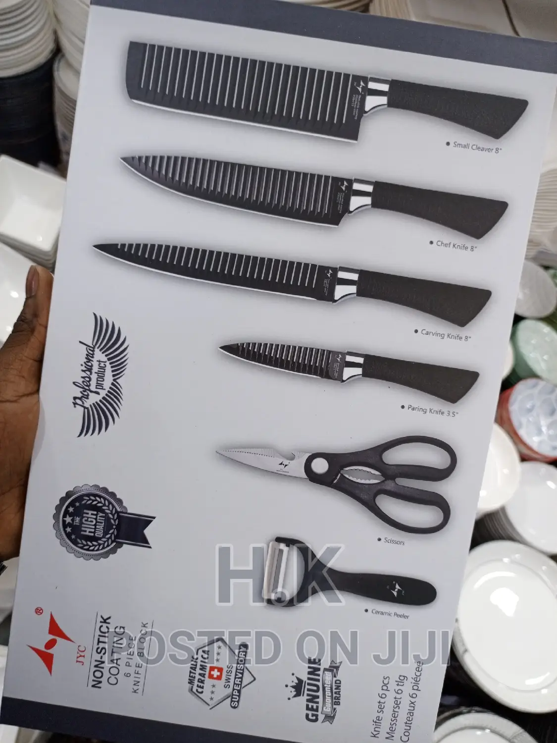 6pc Professional Kitchen Knife Set, ABS Handle