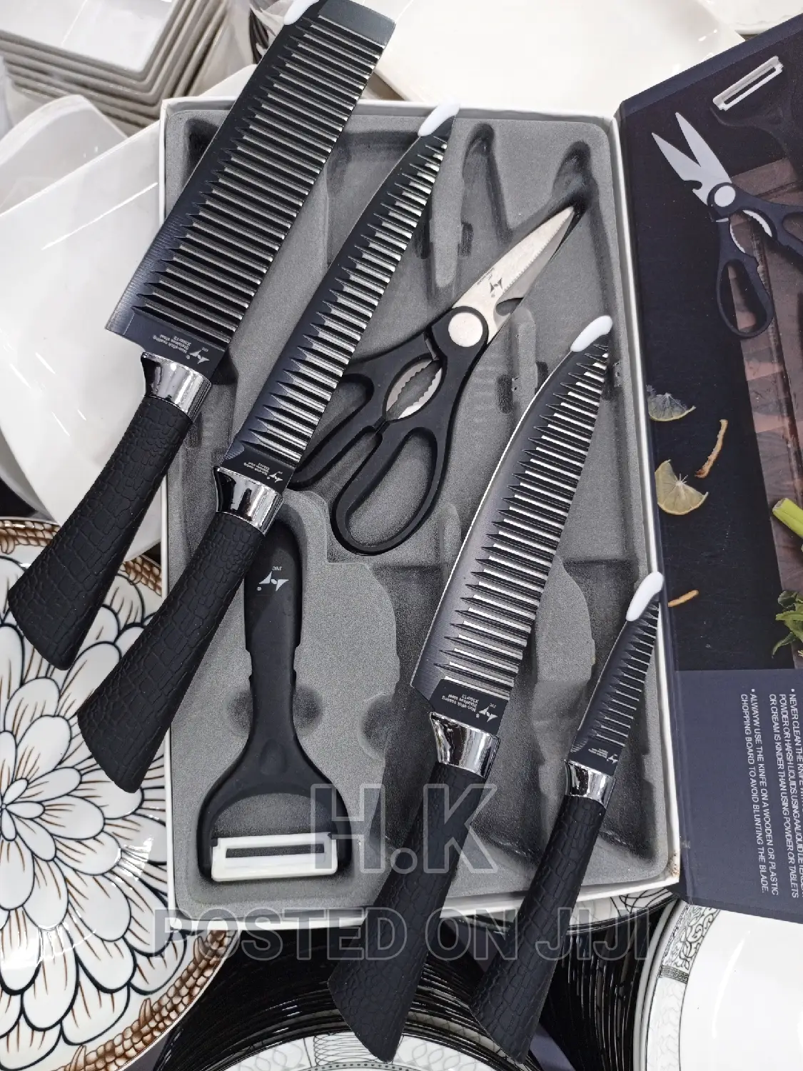 6pc Professional Kitchen Knife Set, ABS Handle