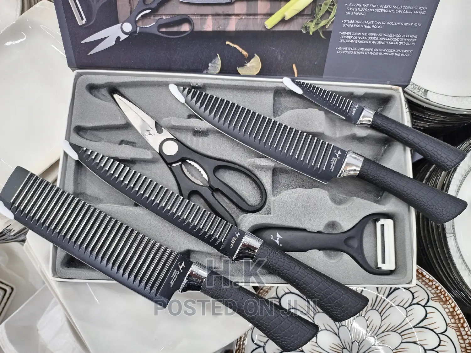 6pc Professional Kitchen Knife Set, ABS Handle