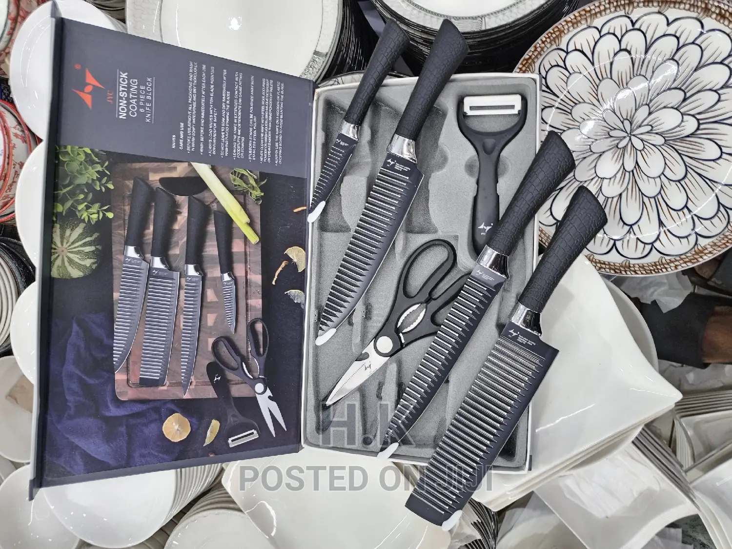 6pc Professional Kitchen Knife Set, ABS Handle