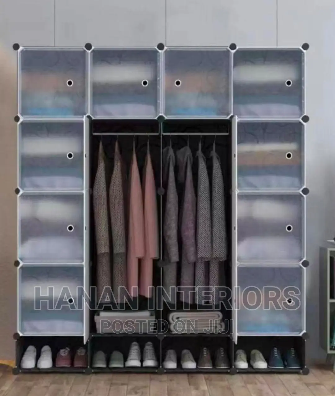 4 Colum Plastic Closset With Shoerack