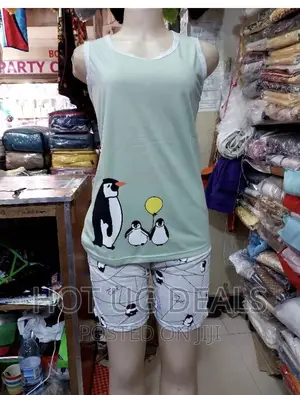 Photo - 2pc Cotton Ladies Night Wear - Designs and Color Varies