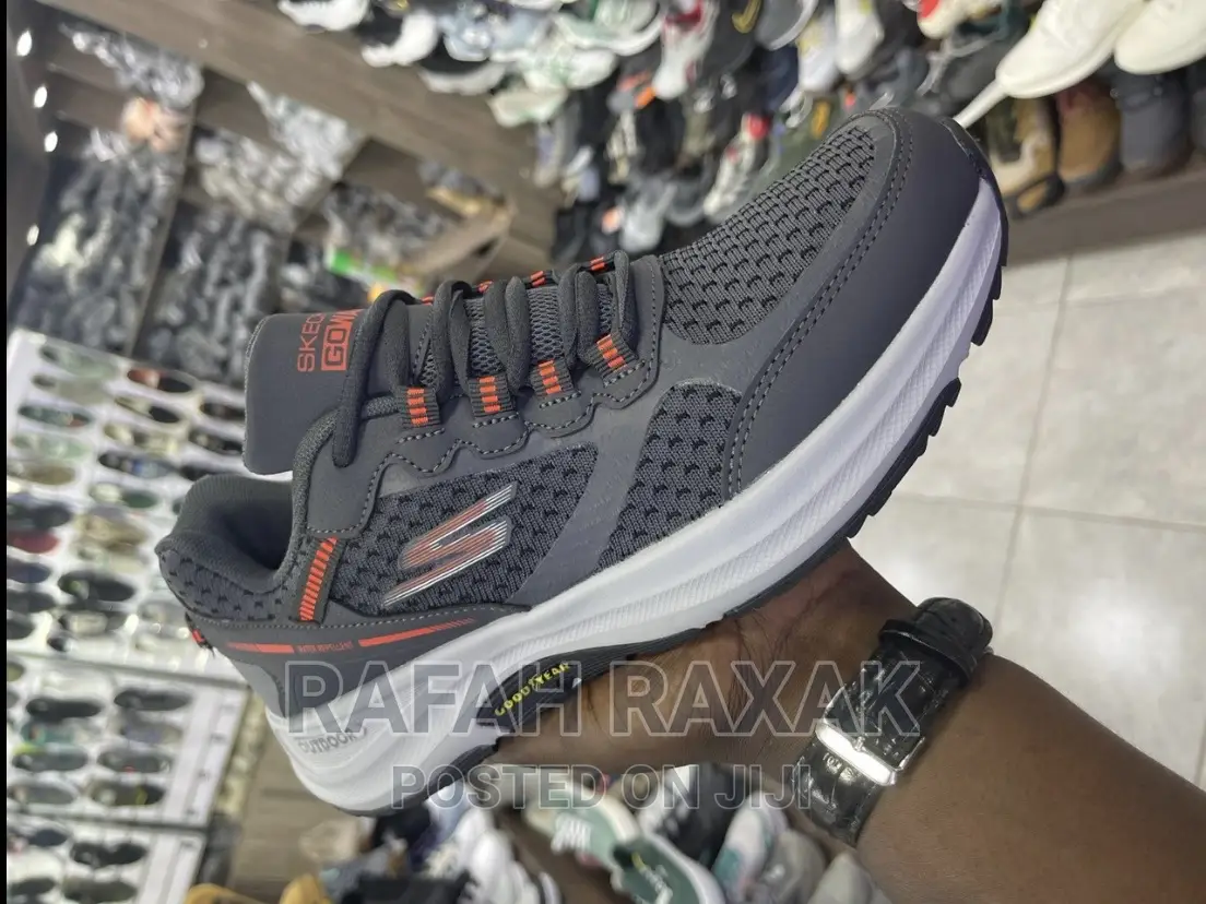 Original Men’S Grey Skechers Trial Running Sneakers