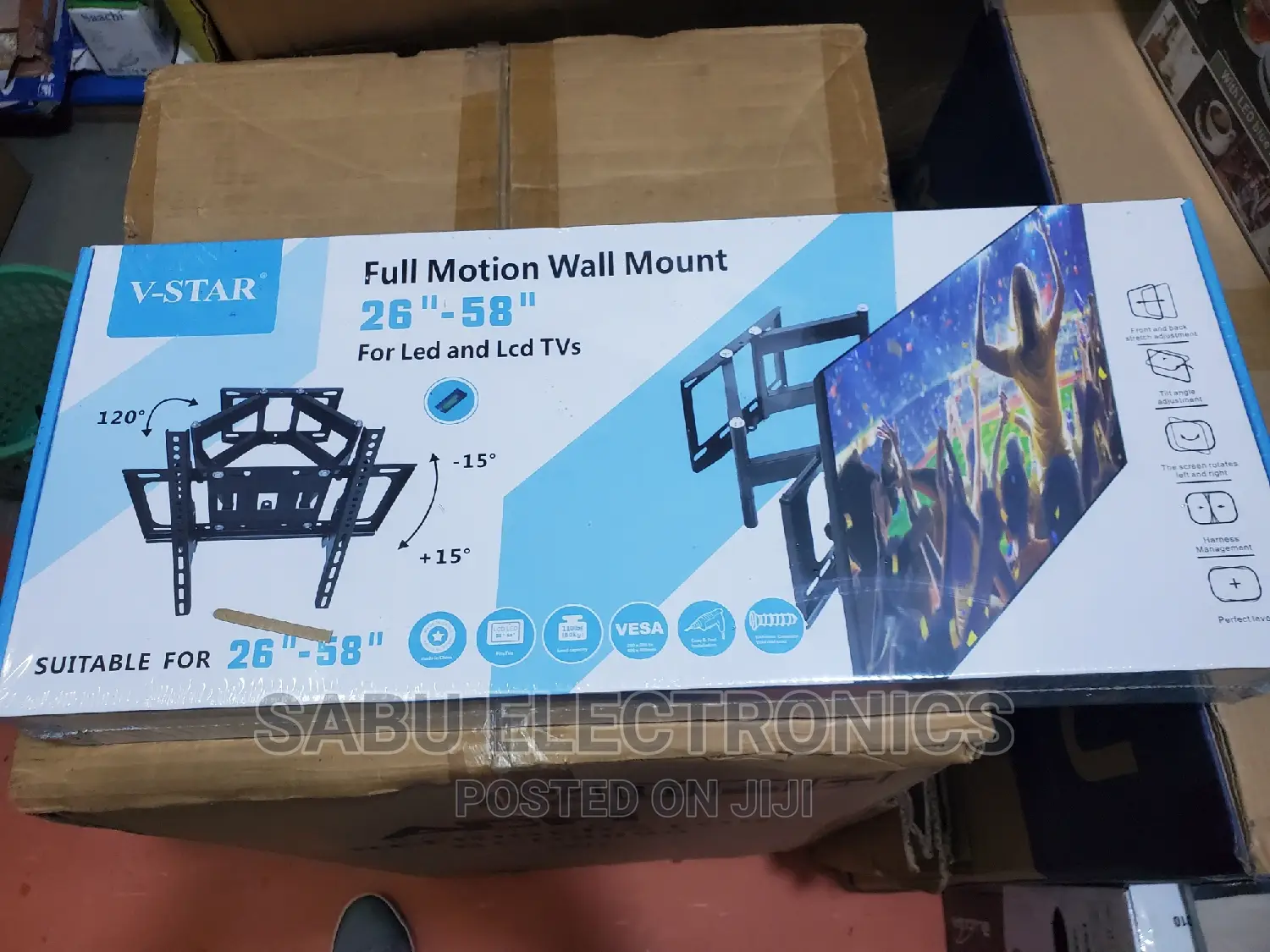 Double Arm Tv Wall Mount Suitable for 26 Inch to 58 Inch