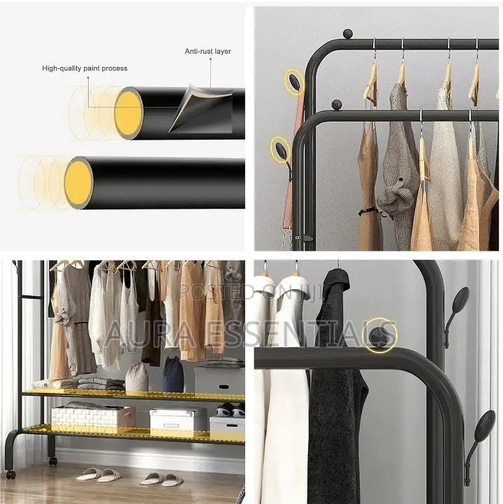 Clothes Rack With Wheels
