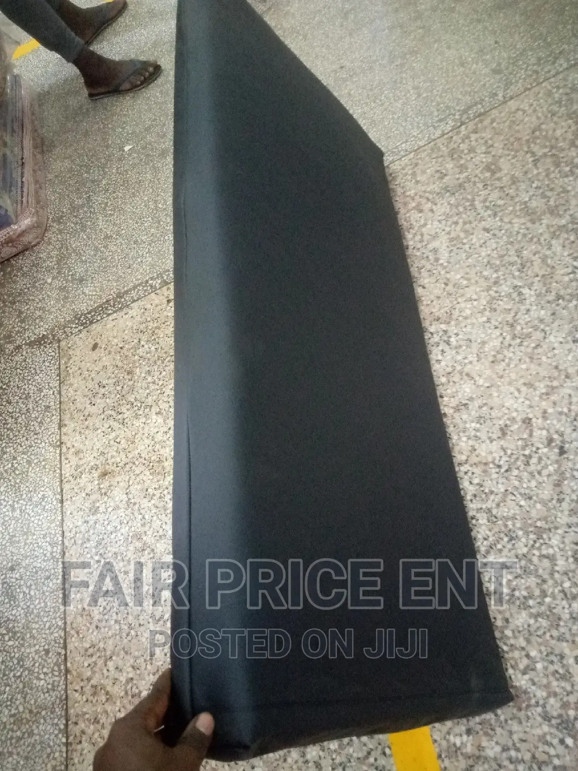 Baby Mattres With Leather Cover .4x2x4inches.( Black)