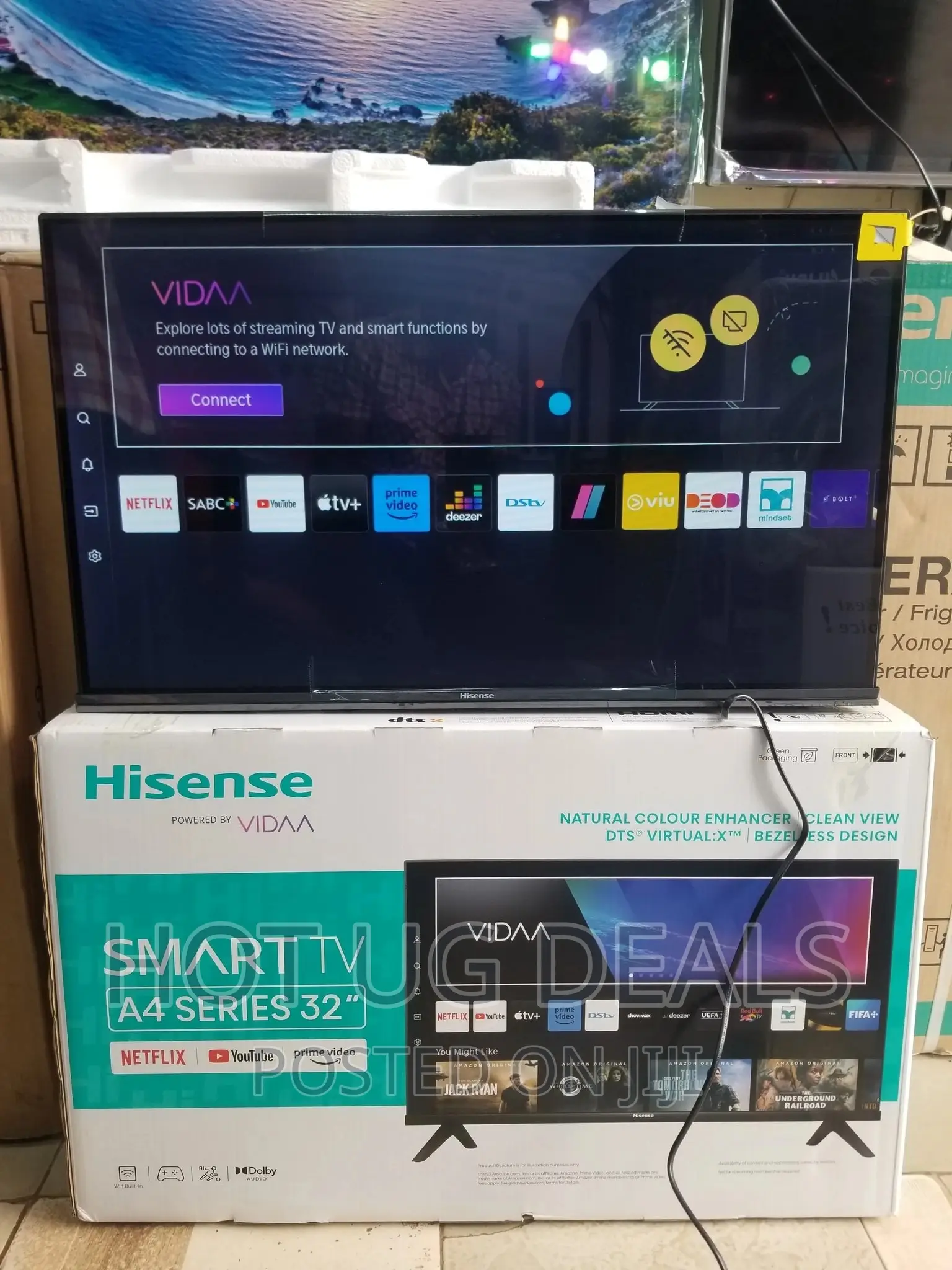 Hisense 32" Smart TV, Youtube Netflix + Free Wall Mount
