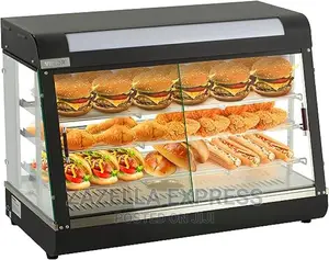 Commercial Food Warmer Display, 3 Tiers, 1200W Pizza Warmer