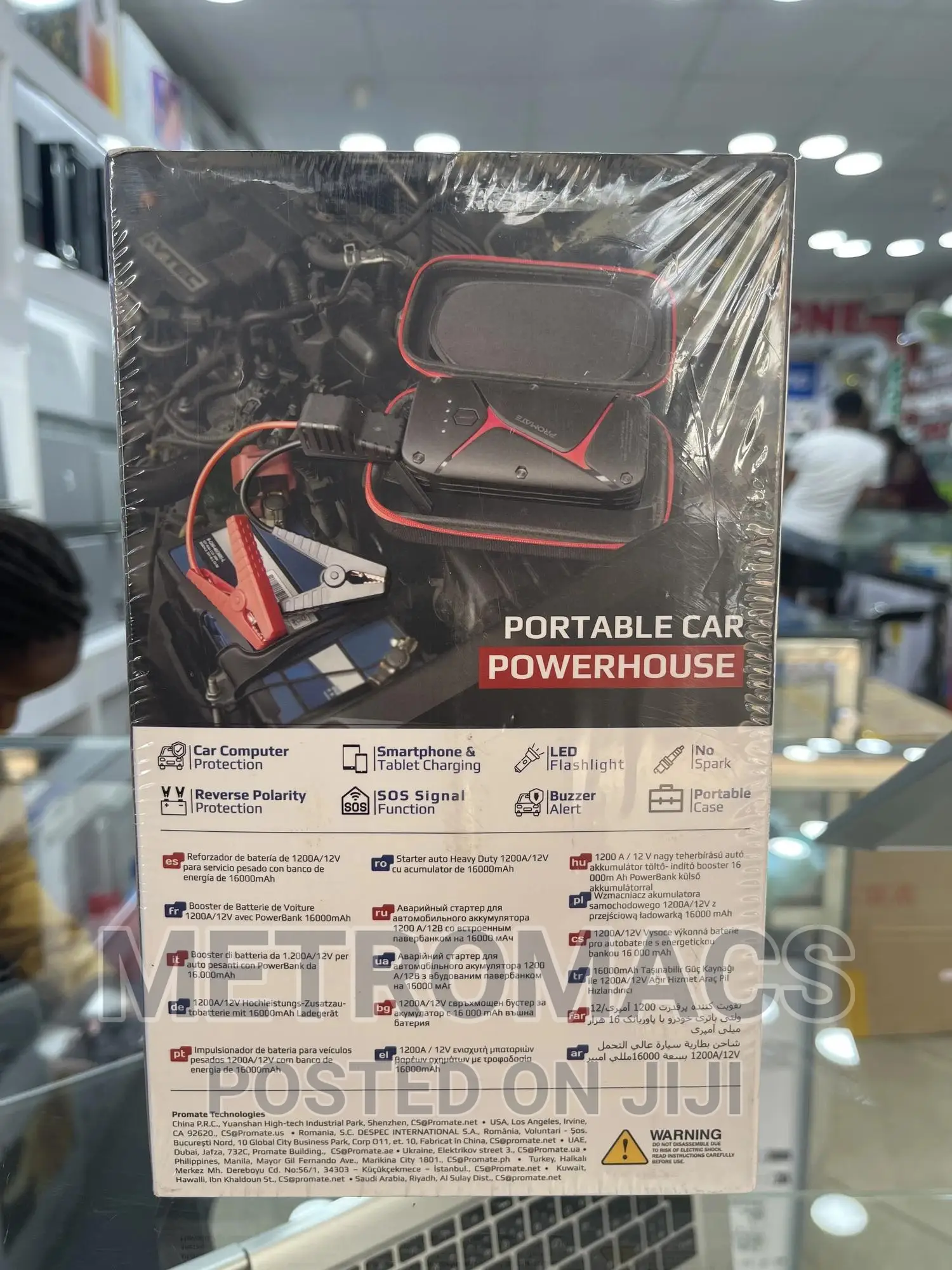 PROMATE Heavy Duty Car Battery Booster With Powerbank