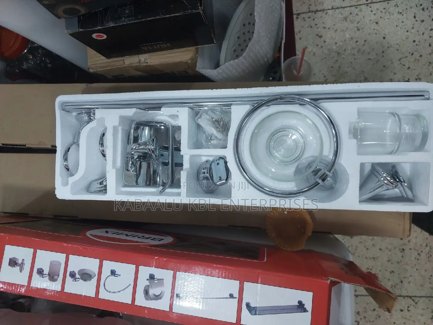 Bathroom Accessories Set/Kit (BRIMIX) With 7 Different Items