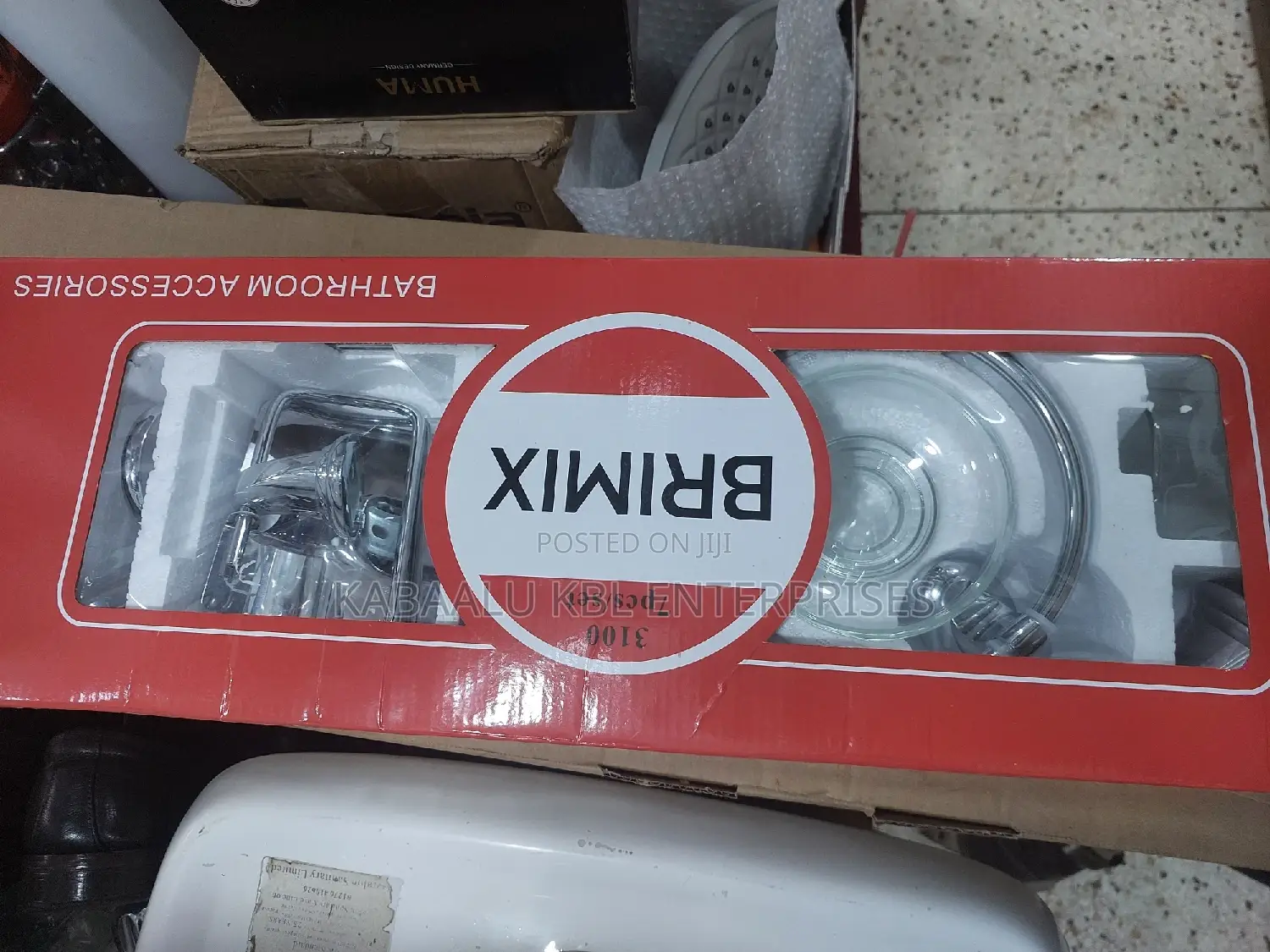 Bathroom Accessories Set/Kit (BRIMIX) With 7 Different Items