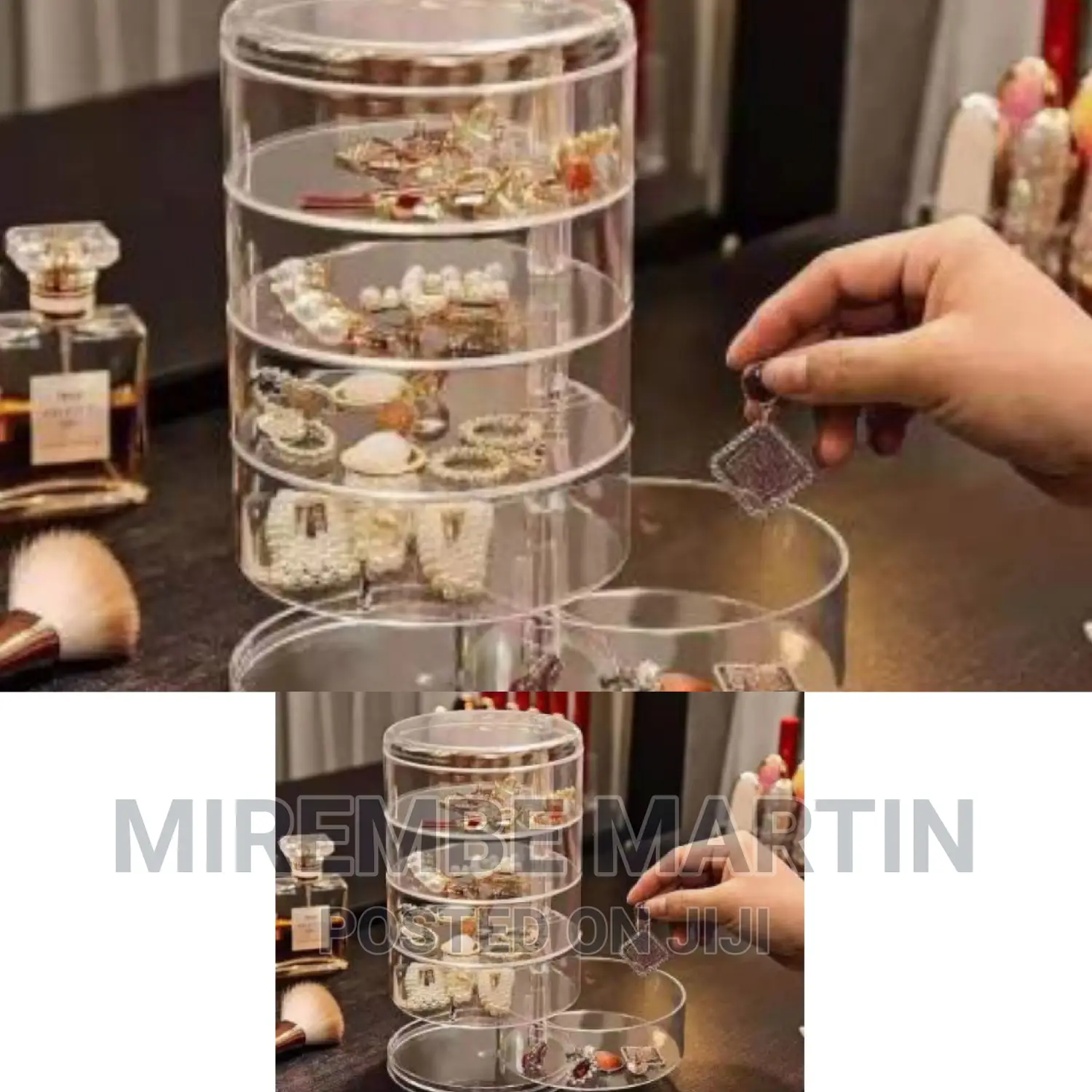 Rotating Jewelry Storage Rack