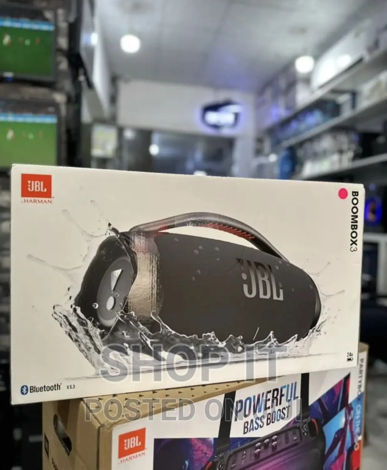 JBL Boombox 3 Bluetooth Speakers Available in Central Division Audio