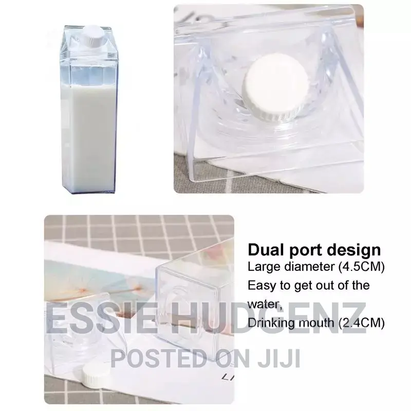 (500/1000)Mls Transparent Water Milk Bottle