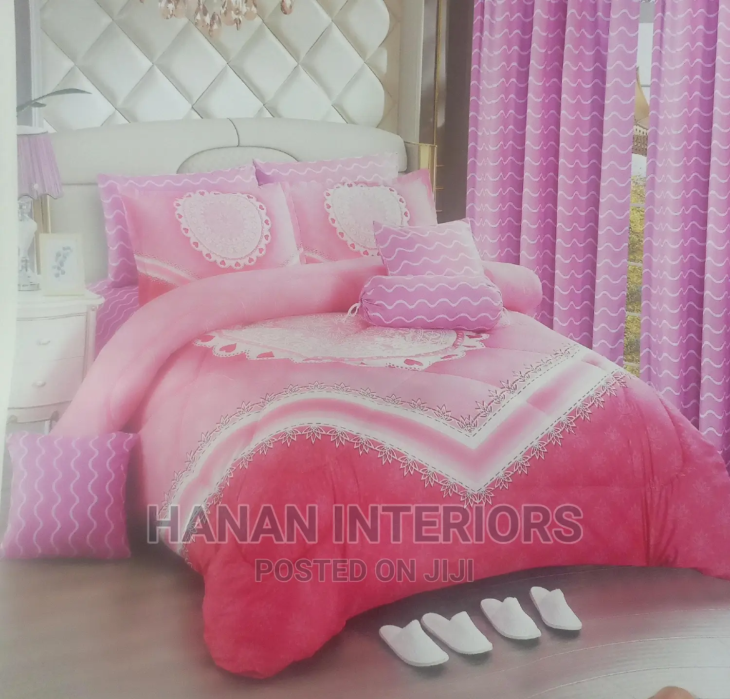 14pcs Duvet Set With Curtains