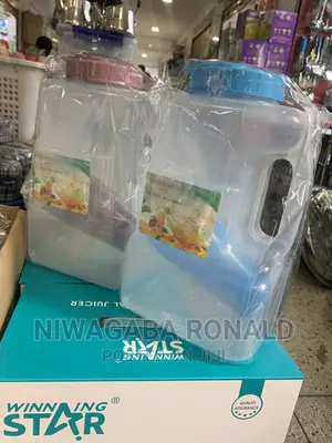5l Fridge Bottle With 4 Plastic Glass