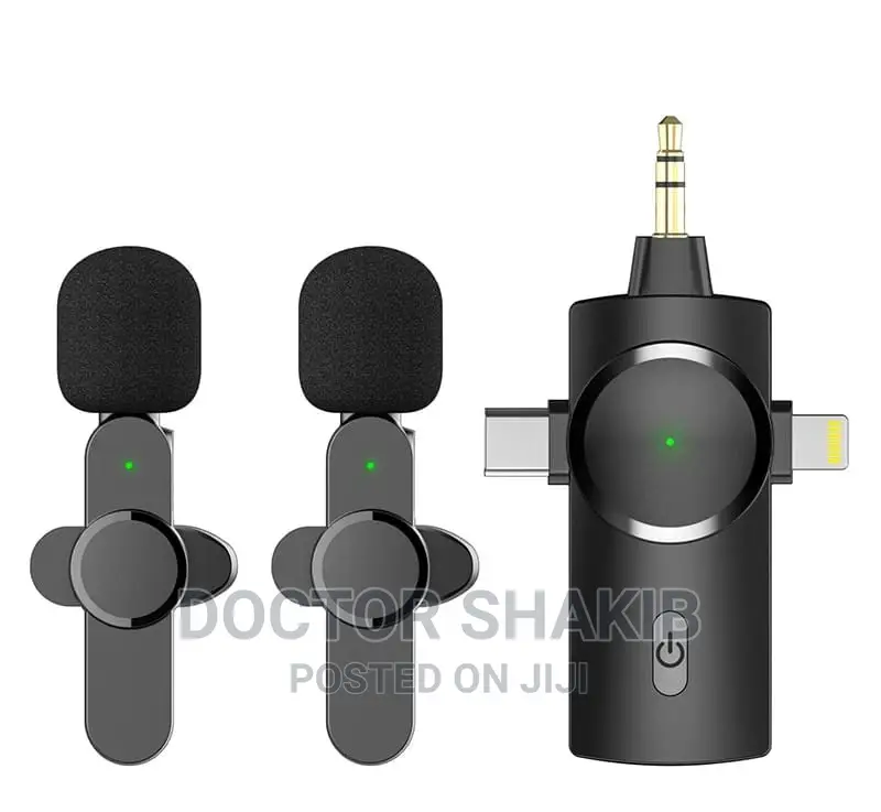 3 in 1 Noise Reduction Lavalier Mini Wireless Microphone