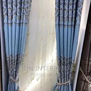 Turkish Light Blue Curtains