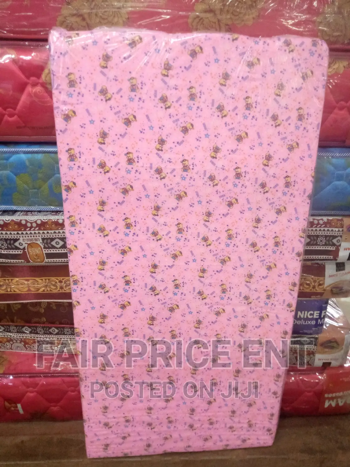 Baby Mattress.4x2x4inches.(Pink)
